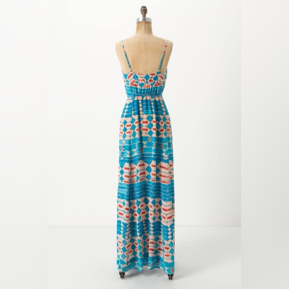 Anthologies Plenty by Tracy Reese Desert Turquoise Maxi Dress size Small - Picture 3 of 16